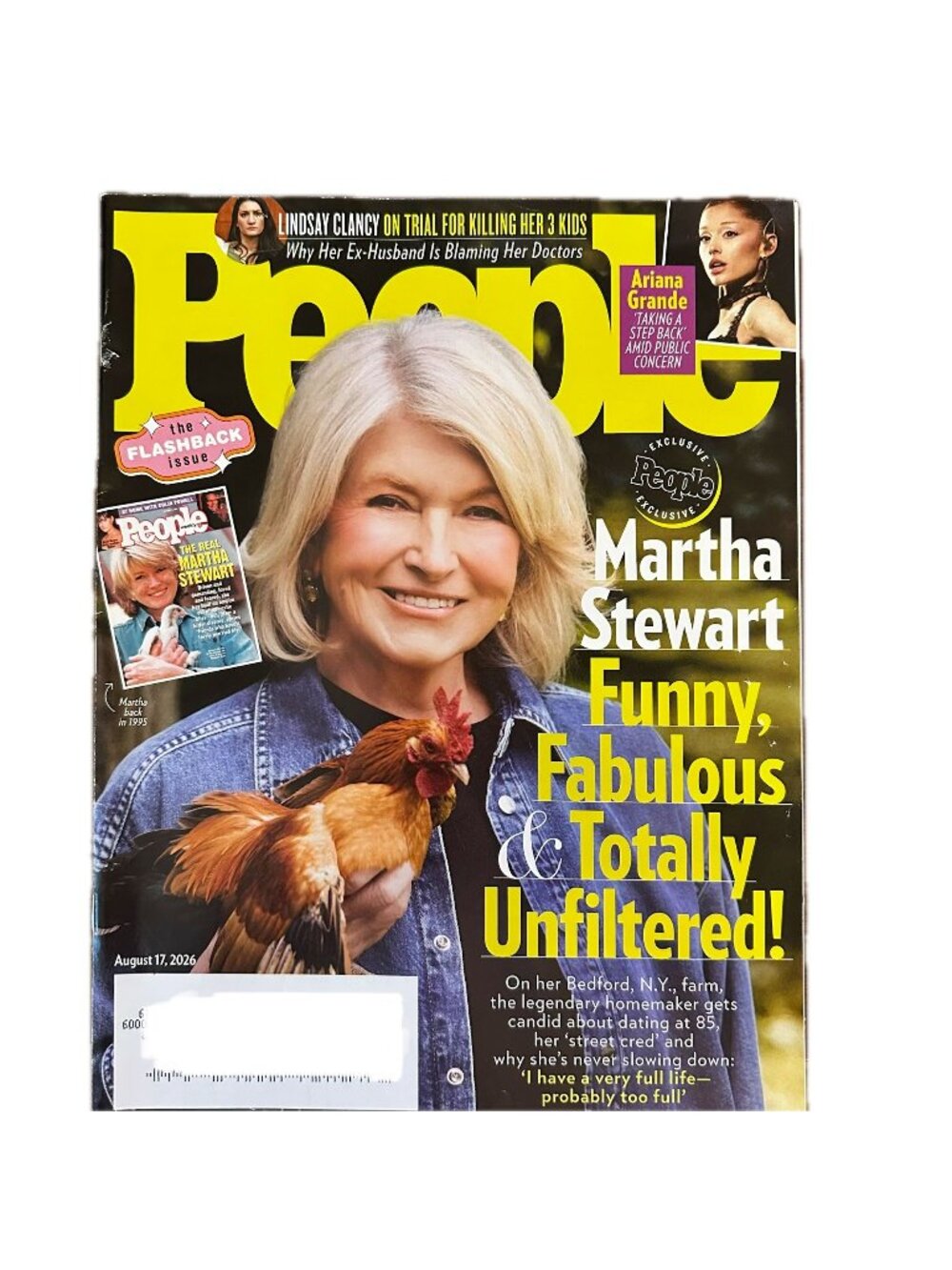 People Magazine August 17 2026 Martha Stewart Lindsay Clancy Ariana Grande